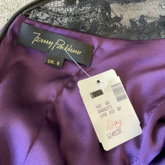 Jenny Packham Beaded Silk Wrap Dress - Picture 11 of 12